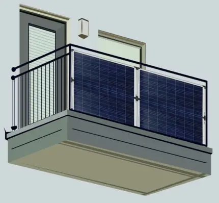 Balkonkraftwerk für jeden Gitterbalkon