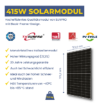 415W Solarmodul Black Sunpro